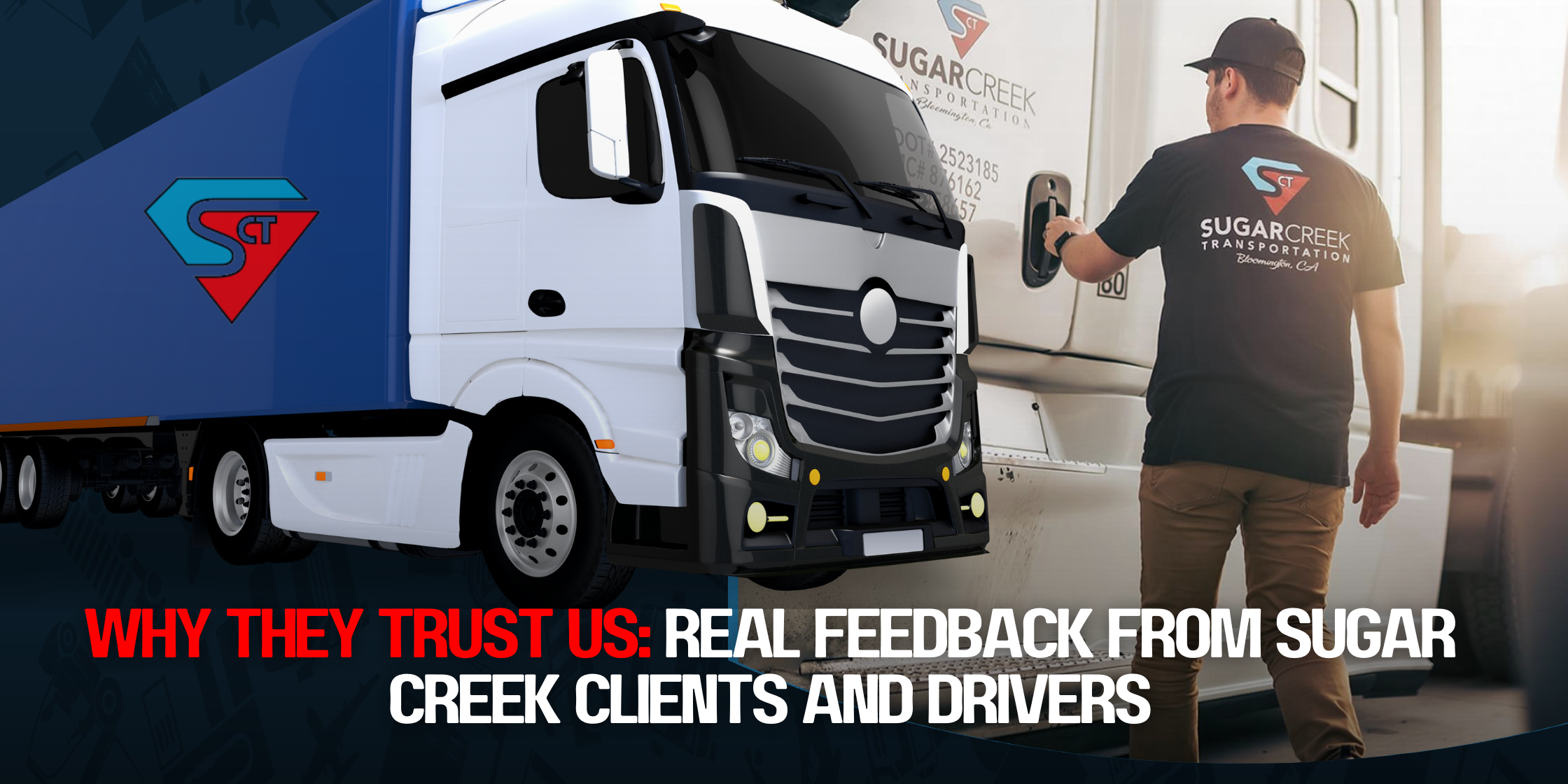 Dark Blue and Blue Illustrated Modern Global Logistics Company Promotion Flyer (1)